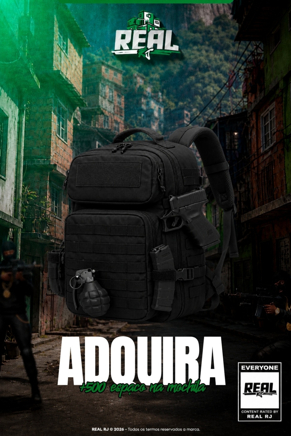 +500kg NA MOCHILA